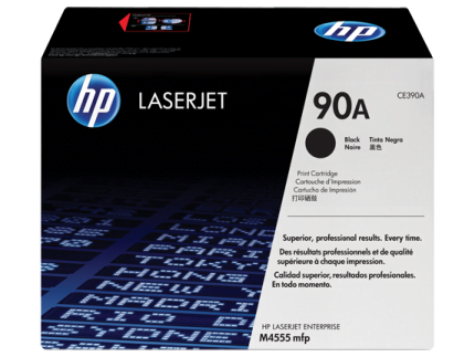 HP 90A Black Original LaserJet Toner Cartridge (CE390A)