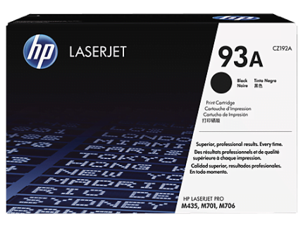 HP 93A Black Original LaserJet Toner Cartridge (CZ192A)