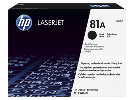 HP 81A Black Original LaserJet Toner Cartridge (CF281A)