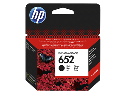 HP 652 Black Original Ink Advantage Cartridge (F6V25AE)