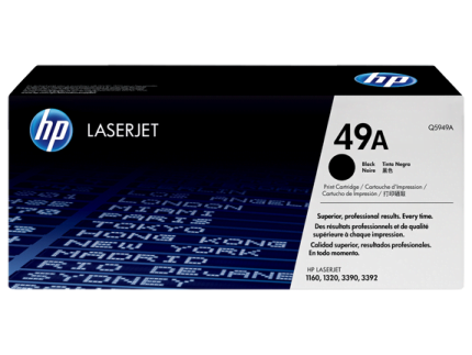 HP 49A Black Original LaserJet Toner Cartridge (Q5949A)