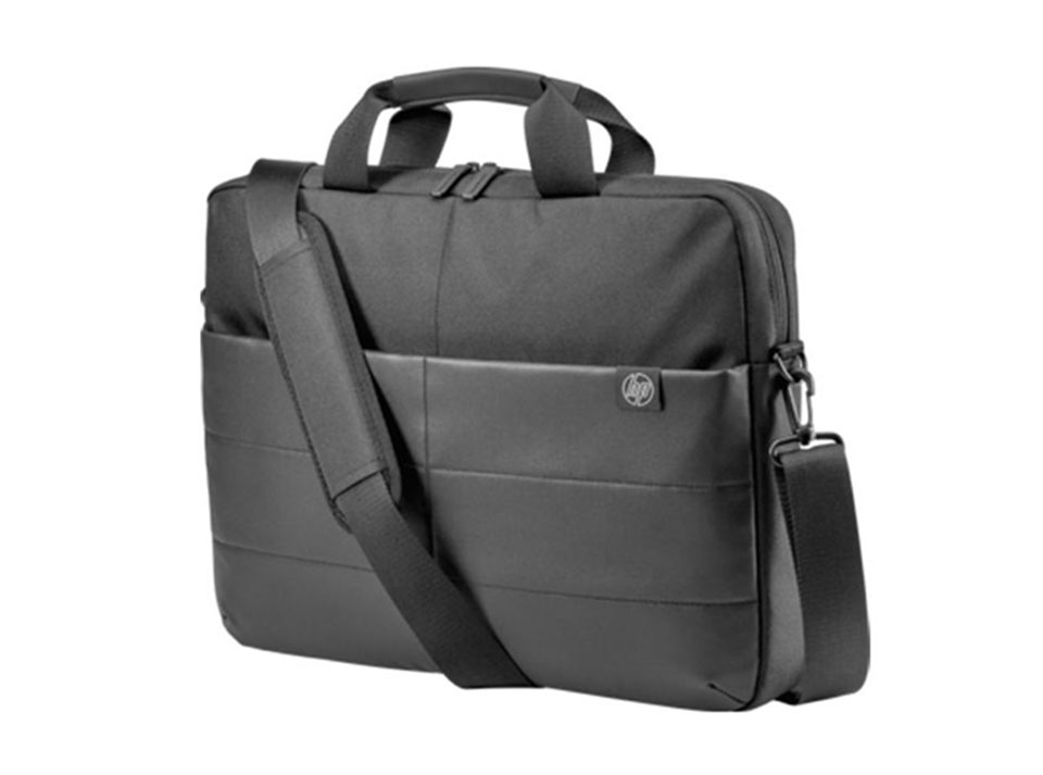 HP-15.6-Classic-Briefcase-Venile-x-Leather-Black-1FK07AA-11 HP 15.6 Classic Briefcase-Venile x Leather Black-1FK07AA - Image 1