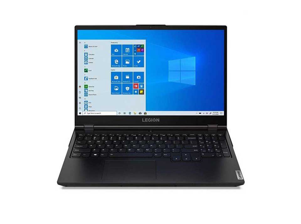 LENOVO~1 Lenovo Laptop Legion 5, AMD Ryzen 5 4600H, 15.6 Inch, 1TB Plus 256GB SSD, 8GB RAM, NVIDIA GeForce GTX 1650Ti 4GB, Windows 10 - Black - Image 1