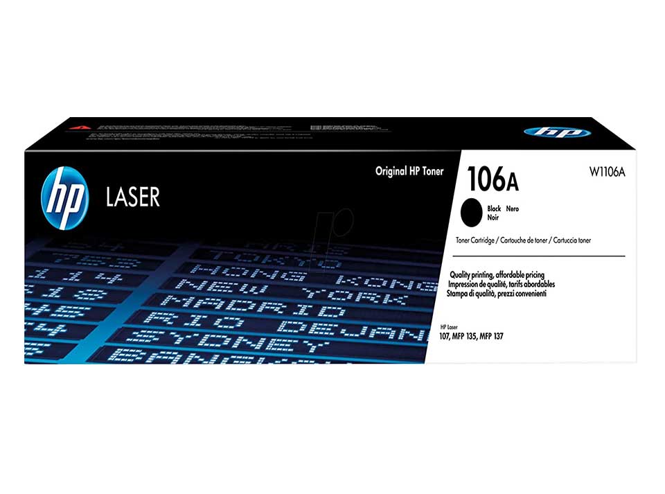 HP-106A-Original-Laser-Toner-Cartridge,-Black-–-W1106A-–-Printers-–-Electronics HP 106A Original Laser Toner Cartridge, Black - W1106A - Printers - Electronics - Image 1