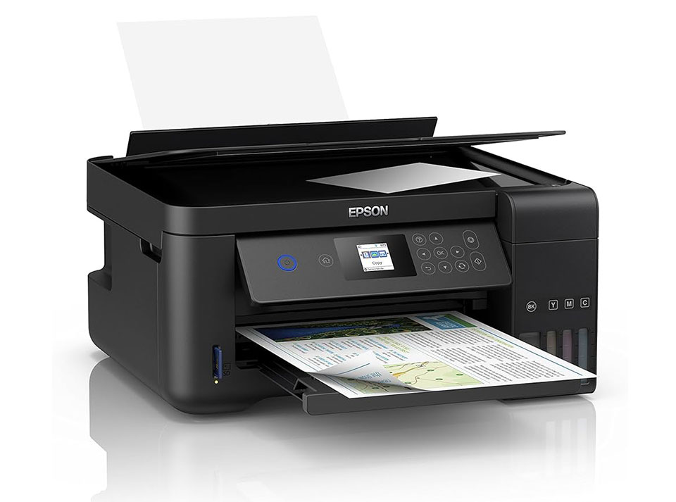 Epson-EcoTank-L4160-PrintScanCopy-Wi-Fi-Tank-Printer-Black Epson EcoTank-L4160 Print/Scan/Copy Wi-Fi Tank Printer Black - Image 1