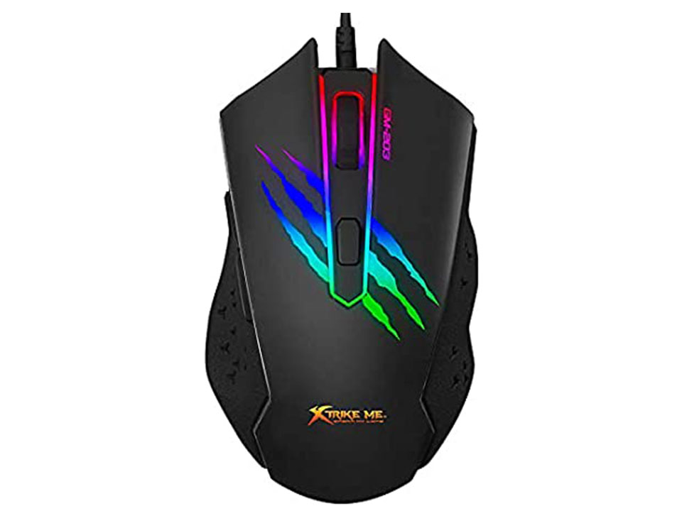 Xtrike-GM-203-Wired-Gaming-Mouse-–-Black Xtrike GM-203 Wired Gaming Mouse - Black - Image 1